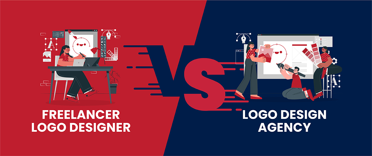 Freelance logo designer vs Logo design agency