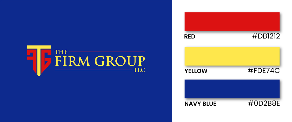 Red, navy, & yellow