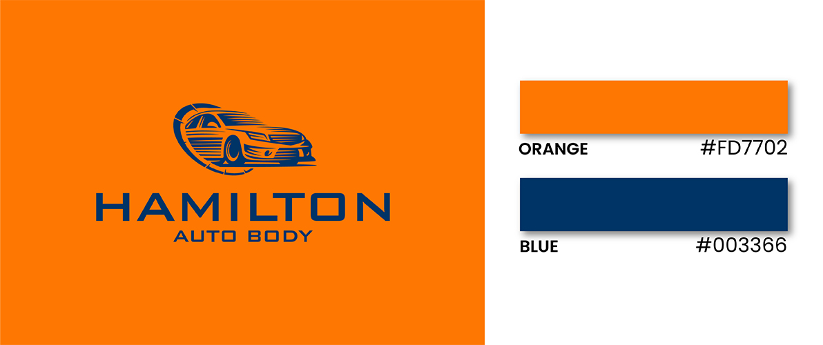 Orange & blue