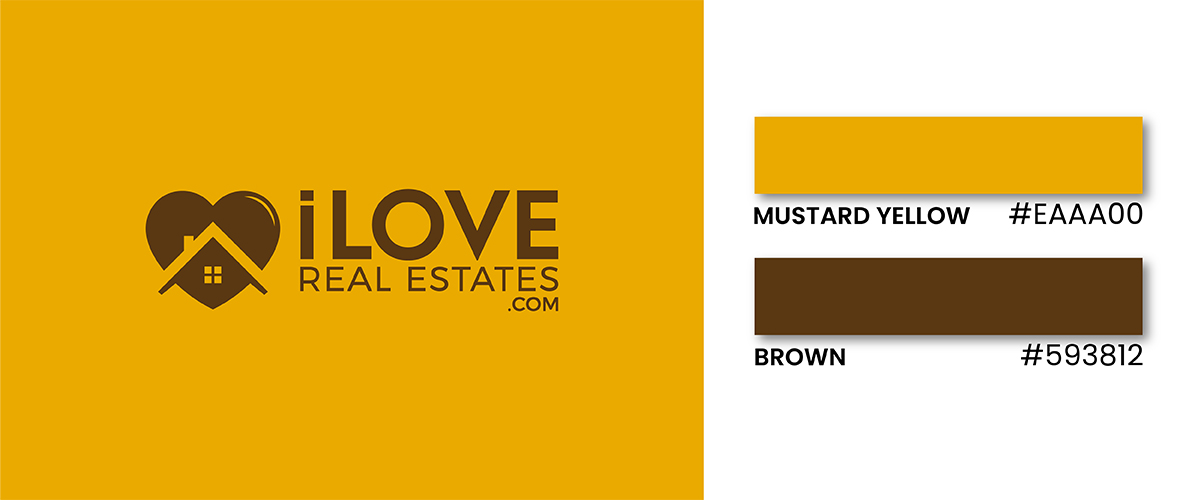 Brown & mustard yellow