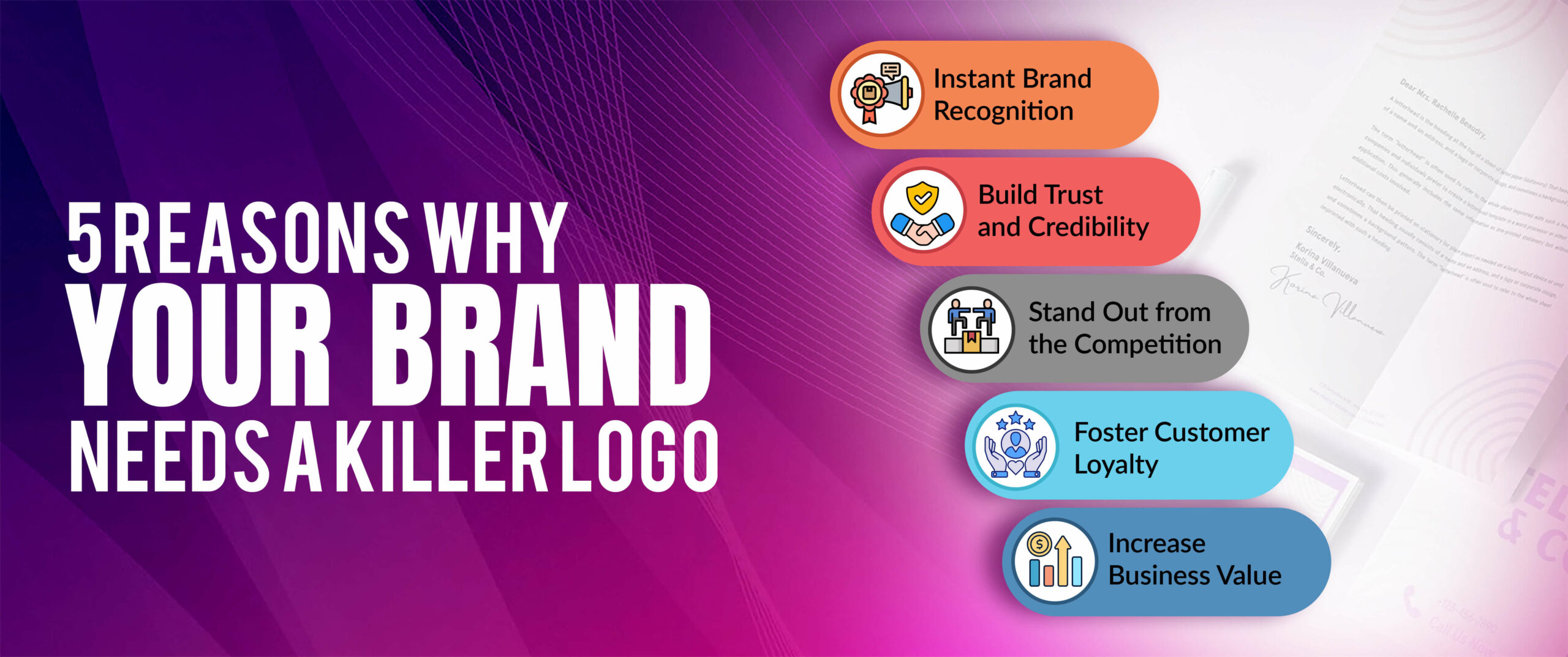 5 Reasons Why Your Brand Needs a Killer Logo