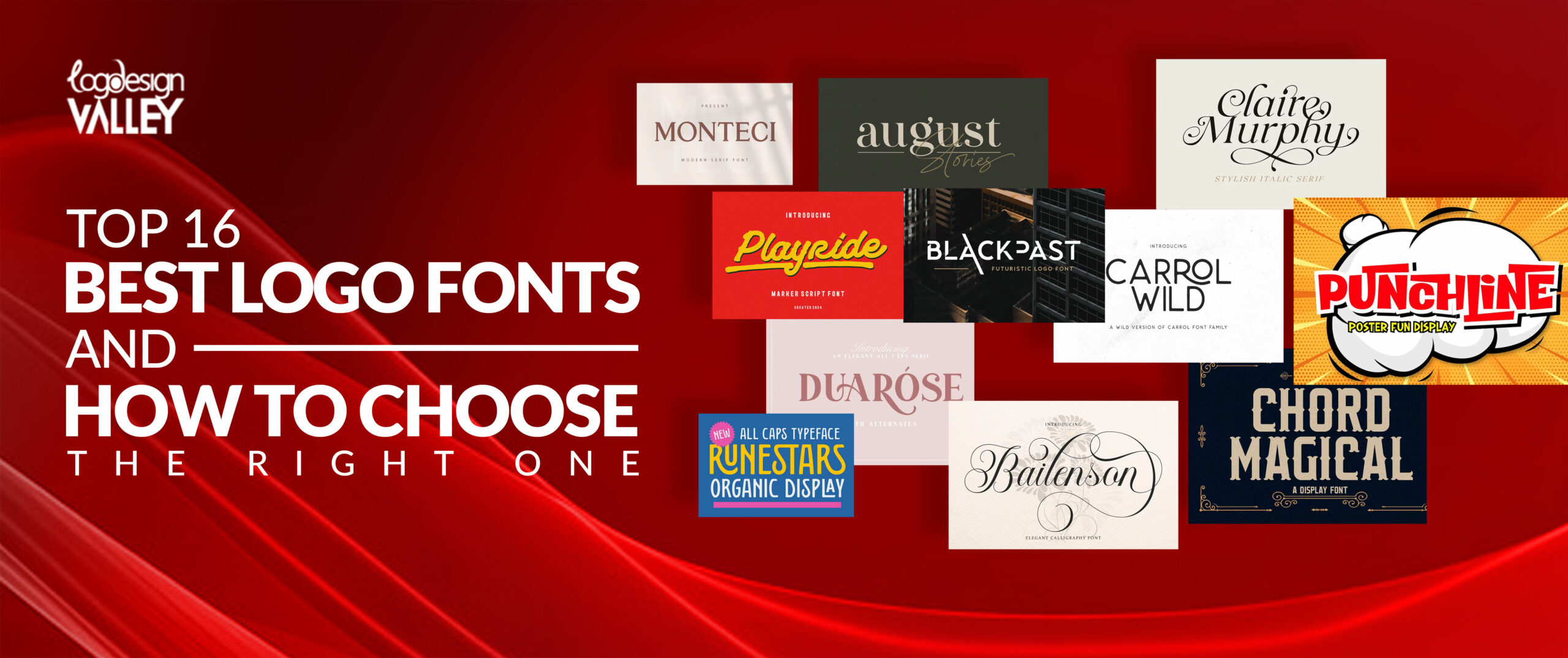 Top 16 Best Logo Fonts and How to Choose the Right One