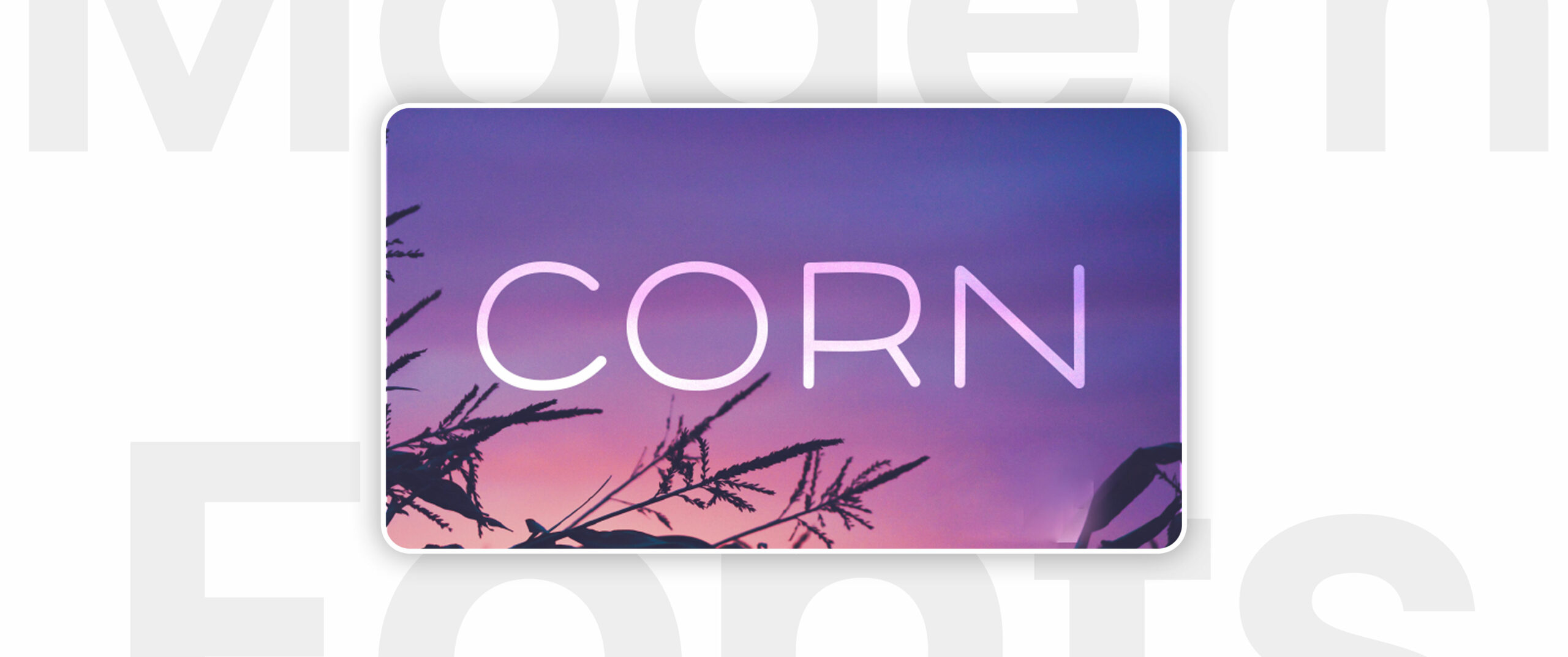 Corn font