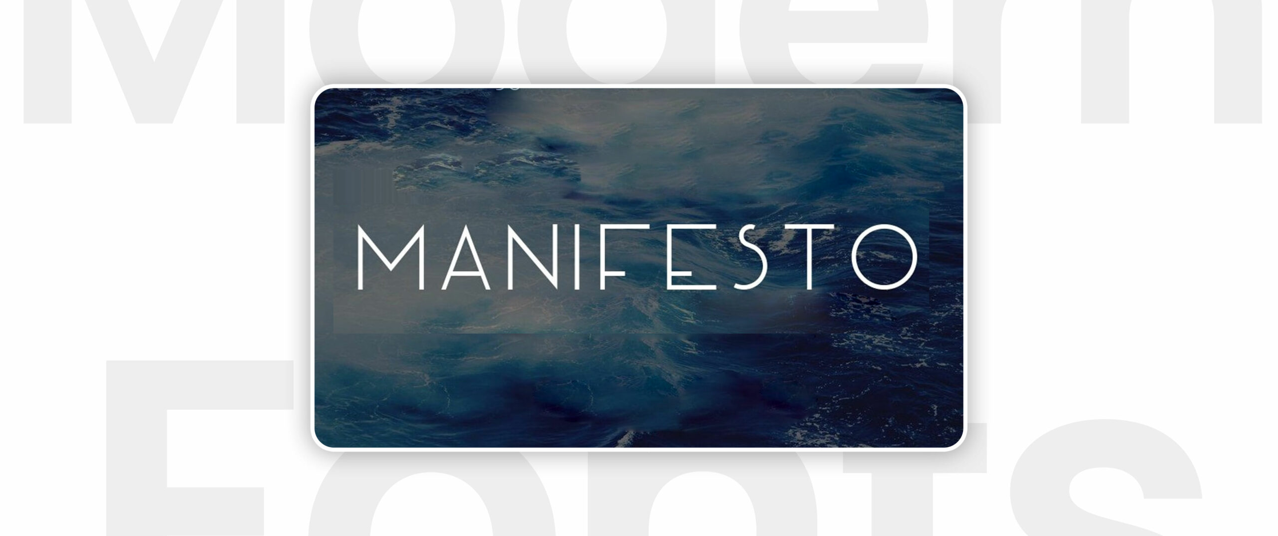 Manifesto font