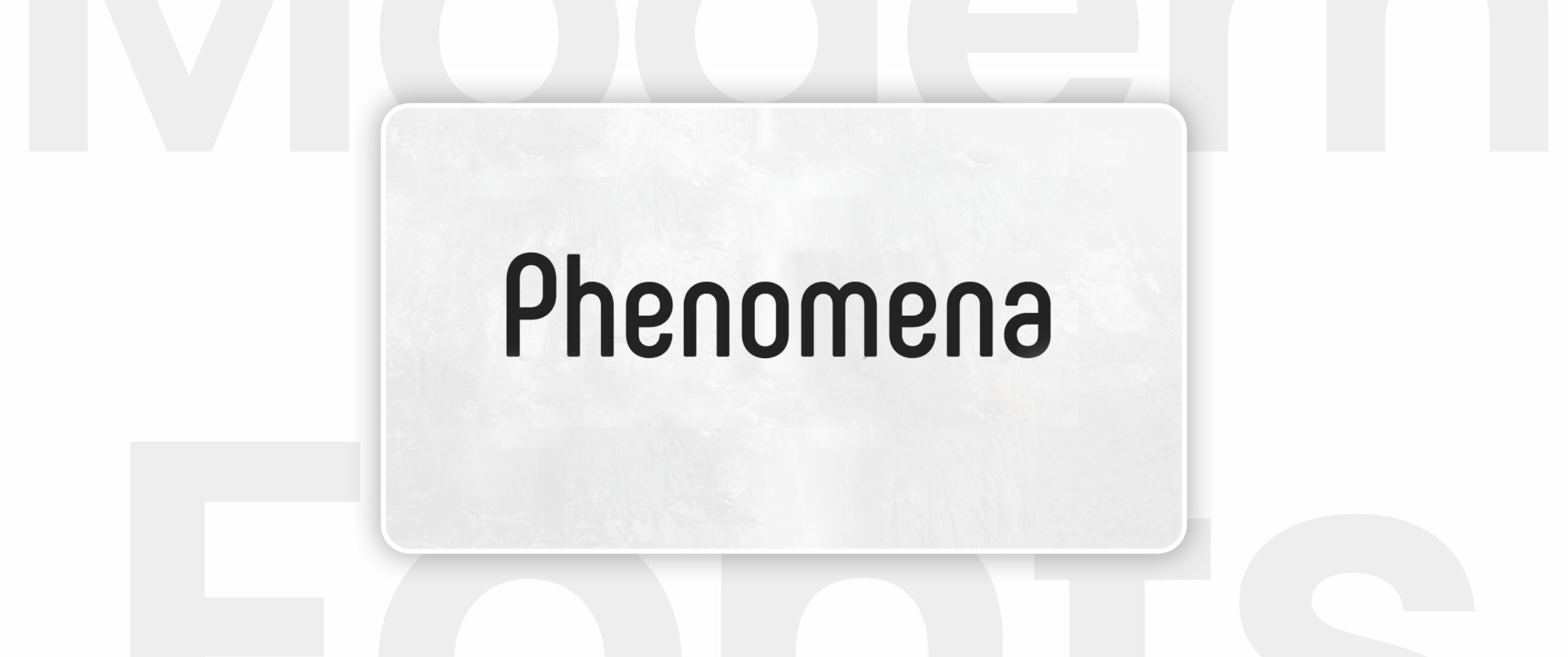 Phenomena font