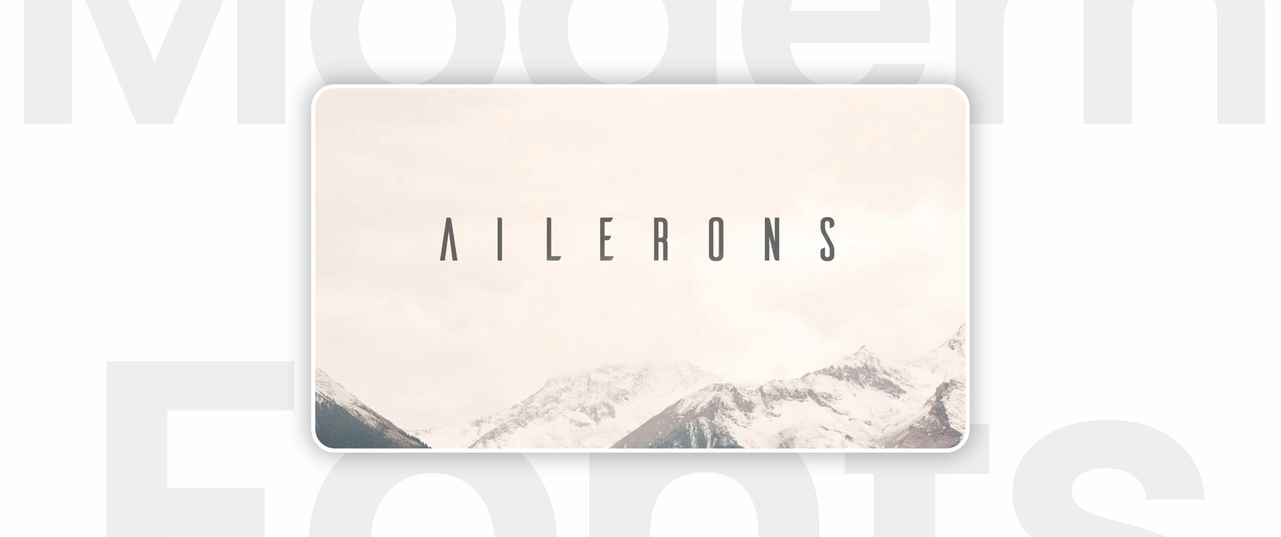 Ailerons font