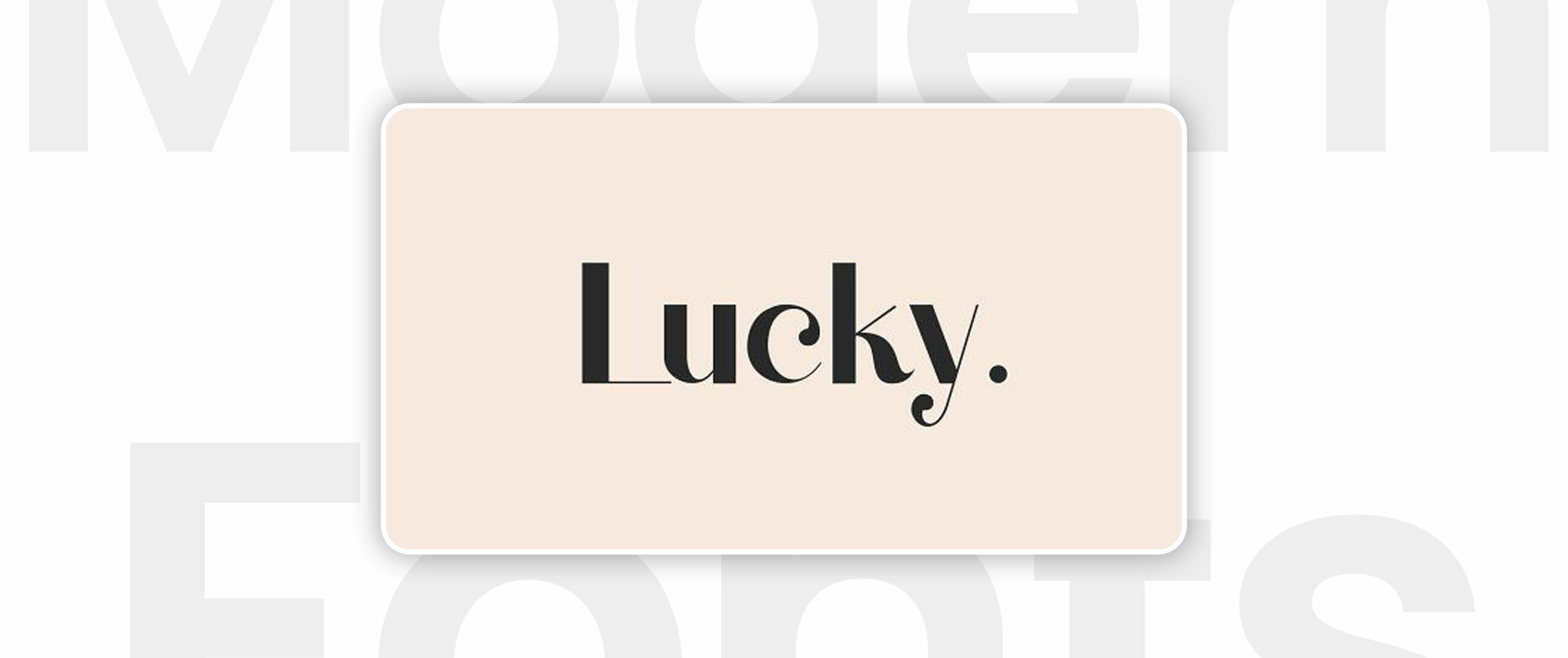 Lucky font