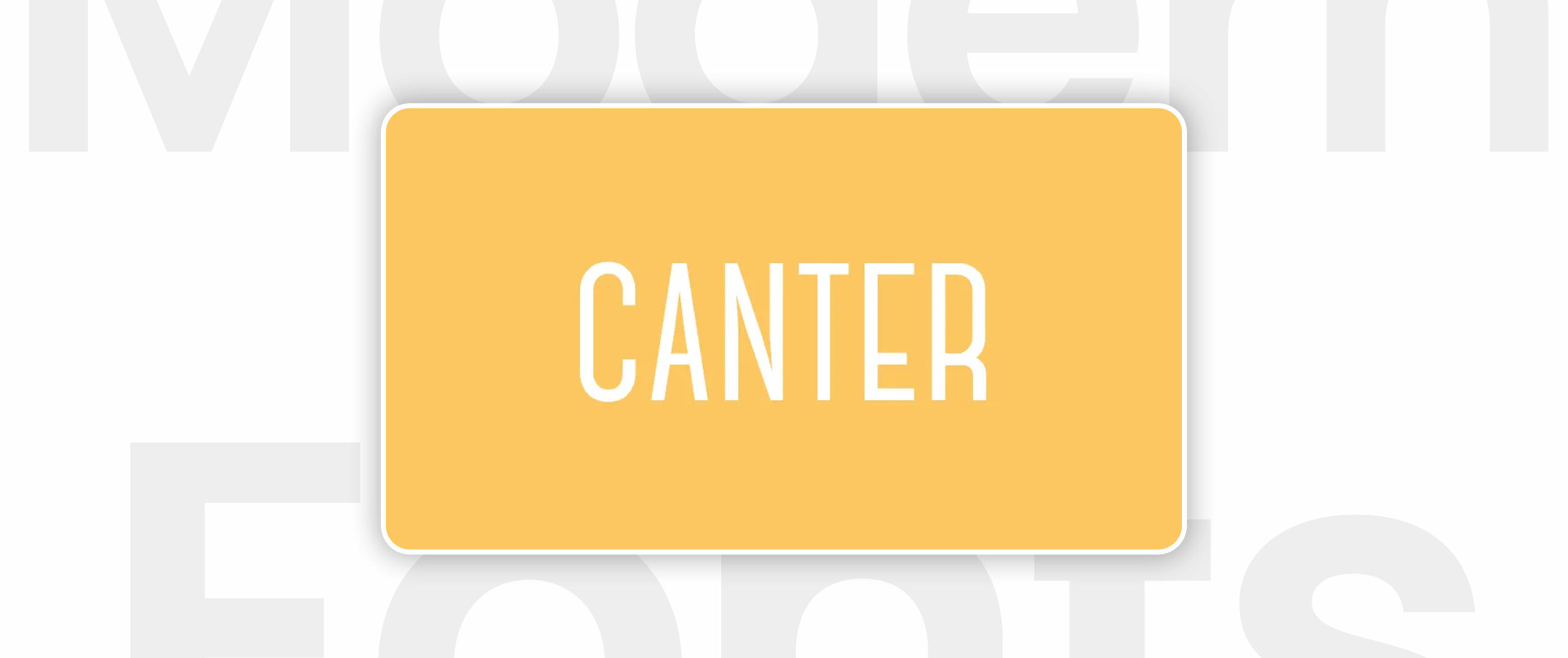 Canter font